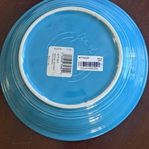 Peacock fiesta serving bowl NWT